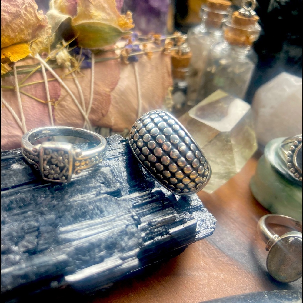 Sterling silver statement ring